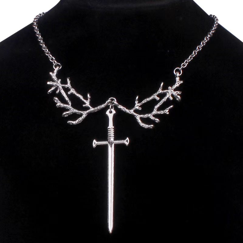 Wholesale Vintage Branch Cross Necklace